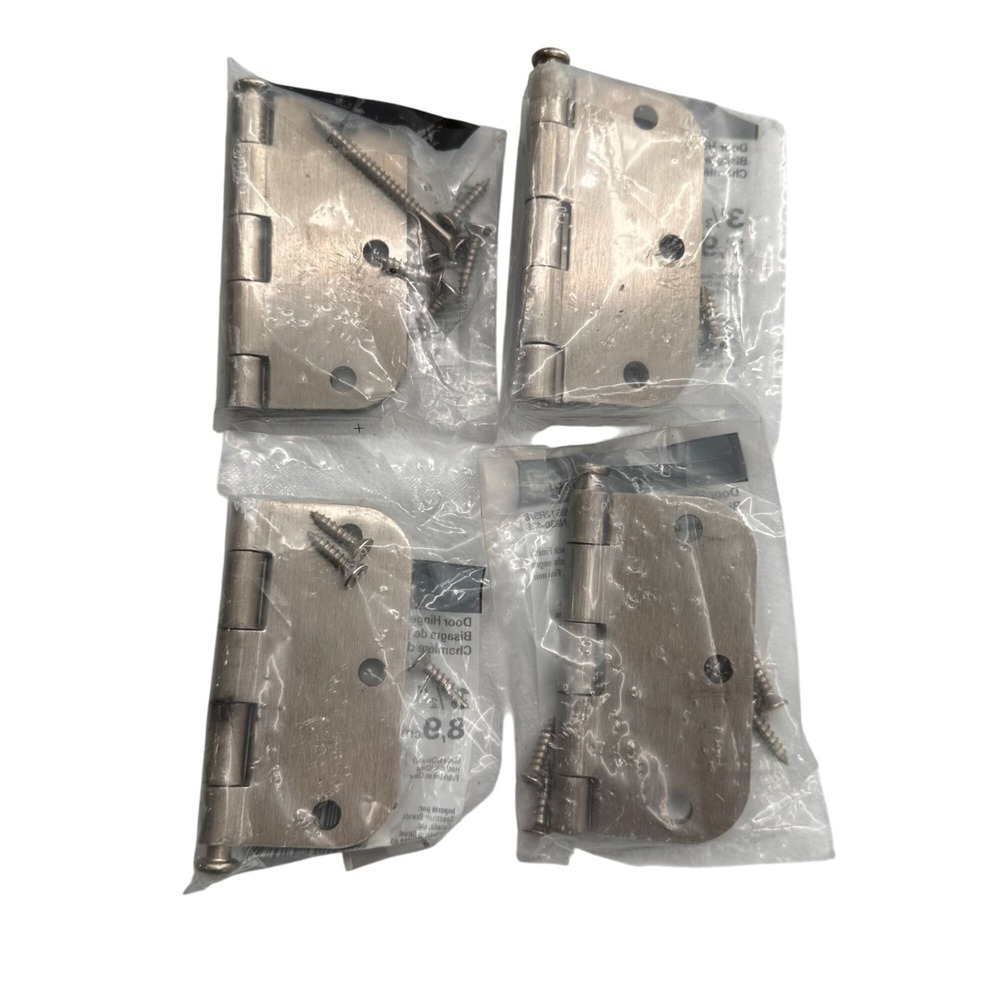 National 3.5" Door Hinges Black Finish Set Hardware Spectrum Brands‎ 2017 Hinges